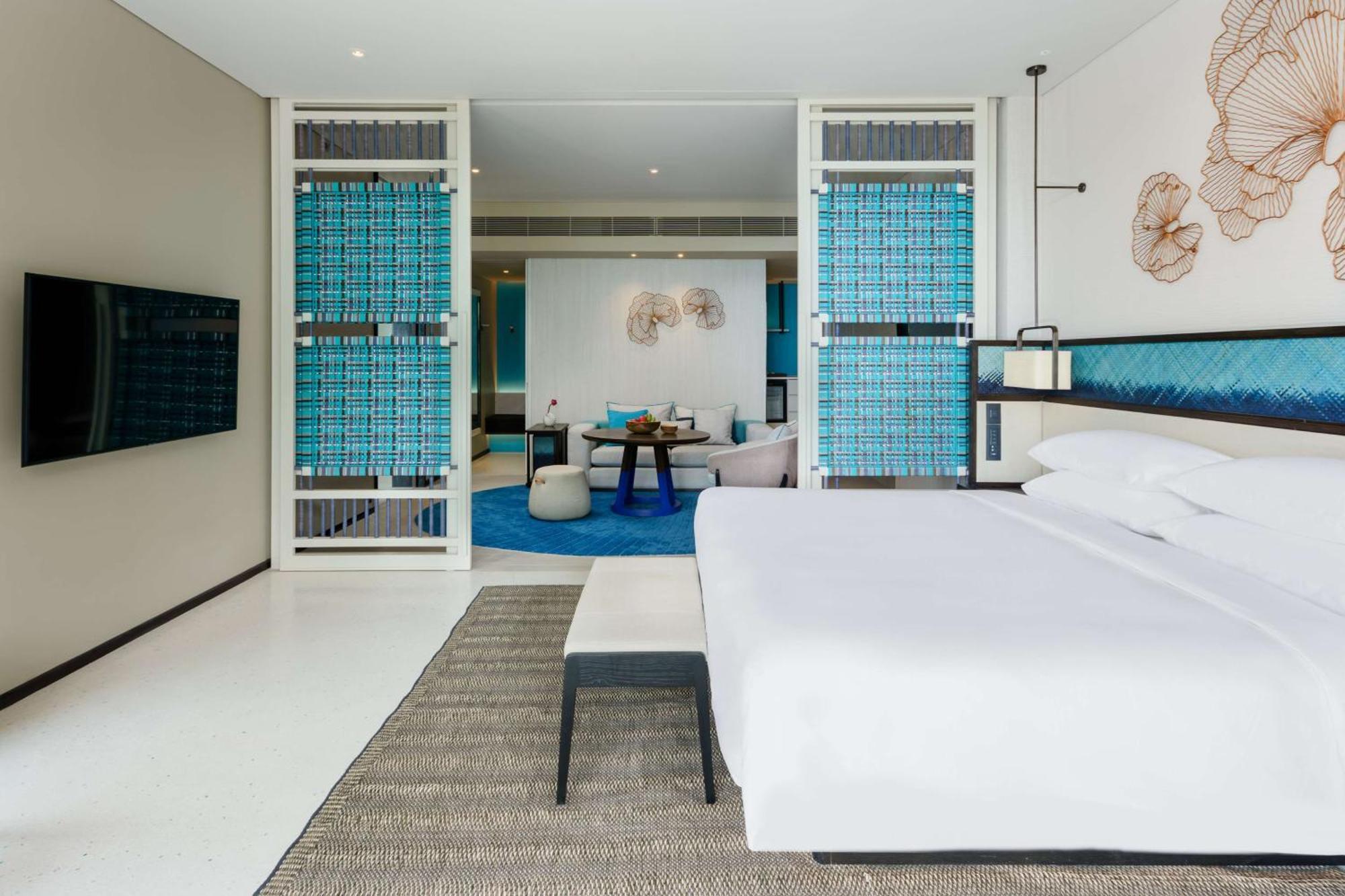 Hyatt Regency Koh Samui Hotel Csaveng-part Kültér fotó A bedroom at the hotel