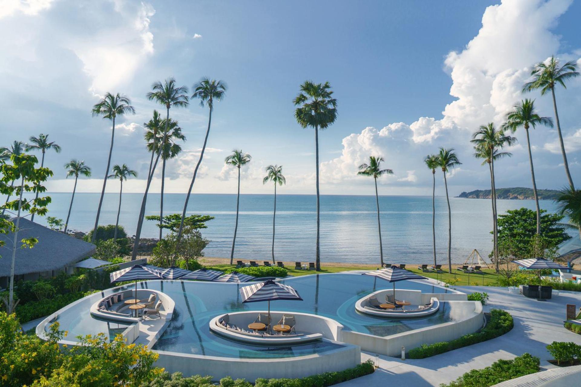 Hyatt Regency Koh Samui Hotel Csaveng-part Kültér fotó The beach at the hotel